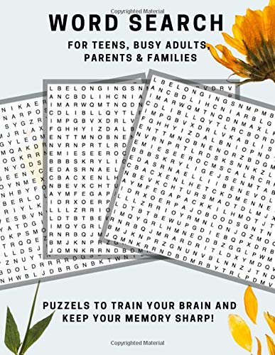 Word search for teens, busy adults, parents and families. Puzzels to ...