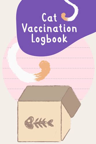 Cat Vaccination LogBook: Cat Health Record Book, Cute Leather Style ...