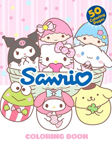 Sanrio Coloring Book: Great Gift With With Many Hand-Drawn