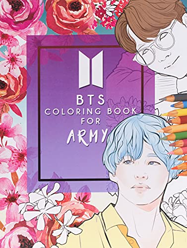 BTS A Coloring Book For ARMY: Beautifully Hand-drawn KPOP Coloring ...