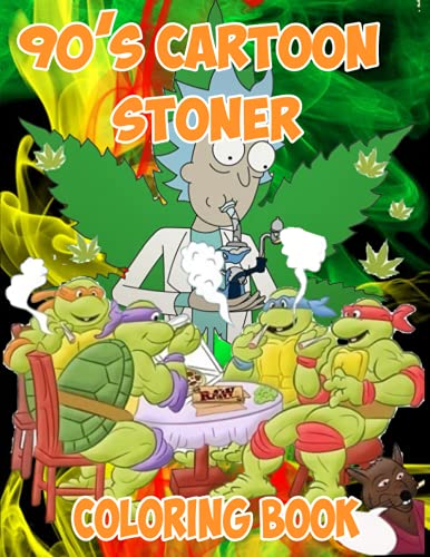 90s Cartoon Stoner Coloring Book: 90s Nickelodeon The Splat Stoner
