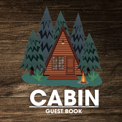 Cabin Guest Book Notebook For Guest Details, Memorable Experiences