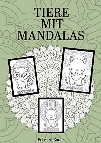 50 Fantastische Tier Mandalas – Malbuch Für Erwachsene, Stressabbau, Geschenk Für Männer & Frauen