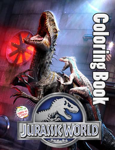 Jurassic World Coloring Book: Great Gifts For Kids And Adults With 50