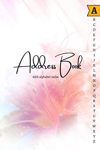 Address books with alphabet index: address book with tabs 6" x 9",, A-Z ...