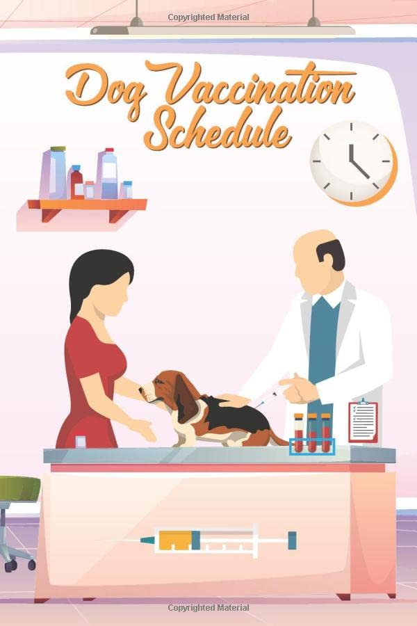 Dog Vaccination Schedule Cute Dog Immunization schedule Book, Dog Health Record Keeper, dog