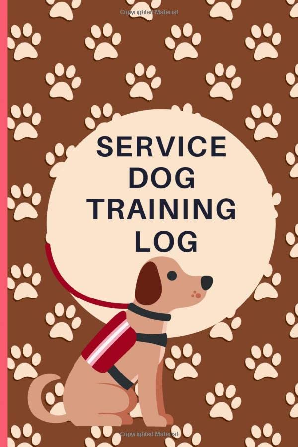 Service Dog Training Log Book Logbook To Keep Record Of Your Pet Dog