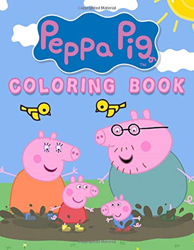 Peppa Pig Coloring Book: Jumbo Coloring Books About Peppa The Pig ...