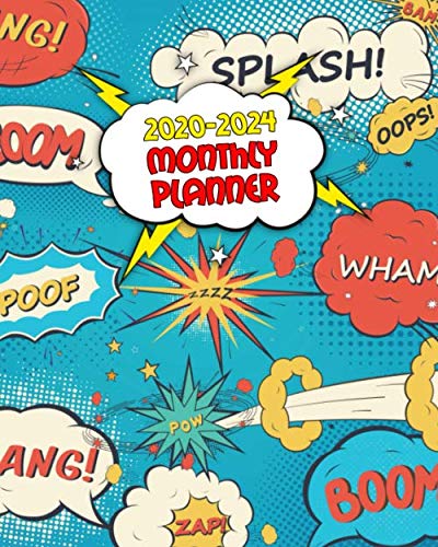 2020-2024 Monthly Planner: Trendy 5 Year Monthly Calendar & Organizer