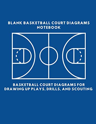 Basketball Court Diagrams Notebook Blank Basketball Notebook With