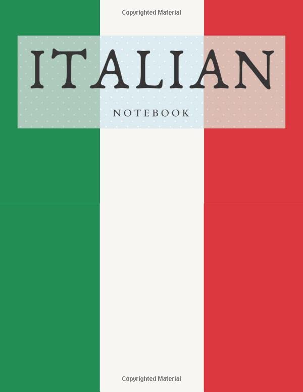 Italian Notebook Notebook College Ruled Notebook for Schools, Teachers, Offices, Students