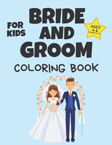 Bride and Groom coloring book: Bride and Groom colouring Pages For kids ...