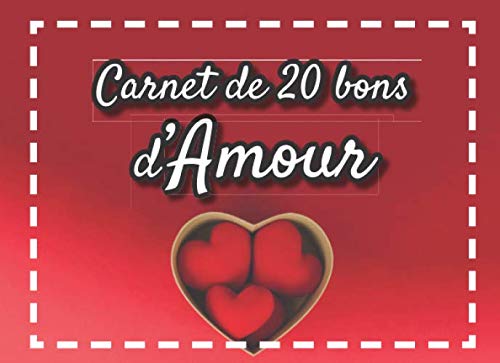 Carnet de 20 bons d'Amour: v1-10 | 20 coupons en couleur à remplir