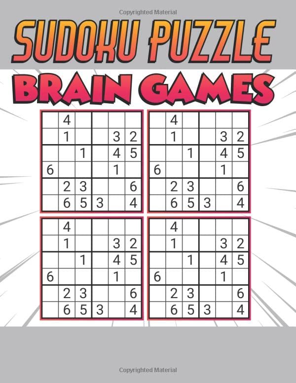 Sudoku Puzzle Brain Games 500 PUZZLES SUDOKU WITH SOLUTION Ultimate