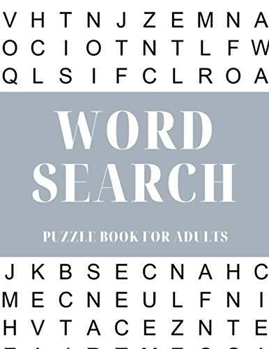 Word Search Puzzle Book For Adults: 100 large print word search puzzles ...