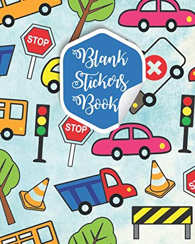 Blank Sticker Book: Vehicles cars Sticker Collecting for Boys Blank ...