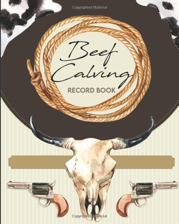 Beef Calving Record Book Cattle Record Book & Farm record Keeping