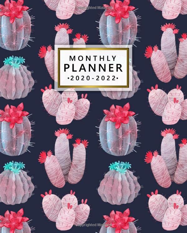2020-2022-monthly-planner-pretty-three-year-calendar-agenda-with