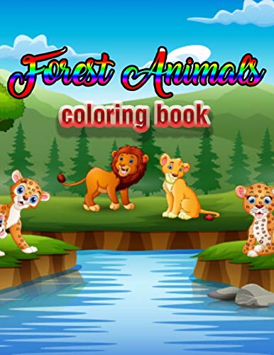 Forest Animals coloring book: An Adult Coloring Book with Adorable ...
