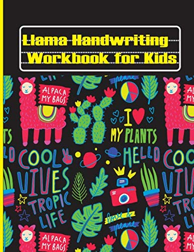 Llama Handwriting Workbook for Kids: Draw & Write Kids Journals , Story ...