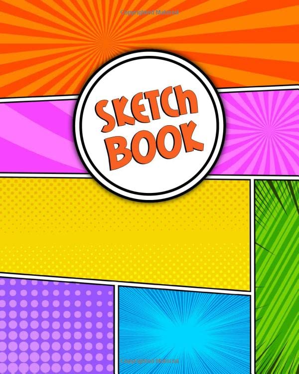 Sketchbook Funky Blank Notebook for Drawing, Sketching, Doodling