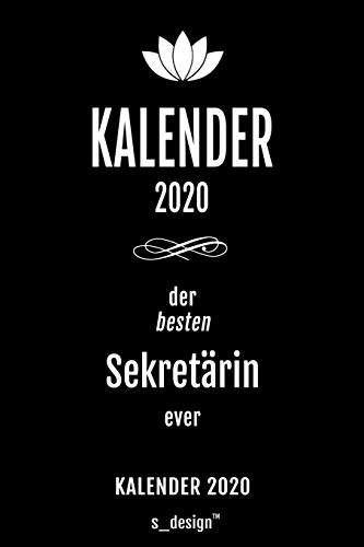 Kalender 2020 für Sekretäre / Sekretär / Sekretärin: Wochenplaner