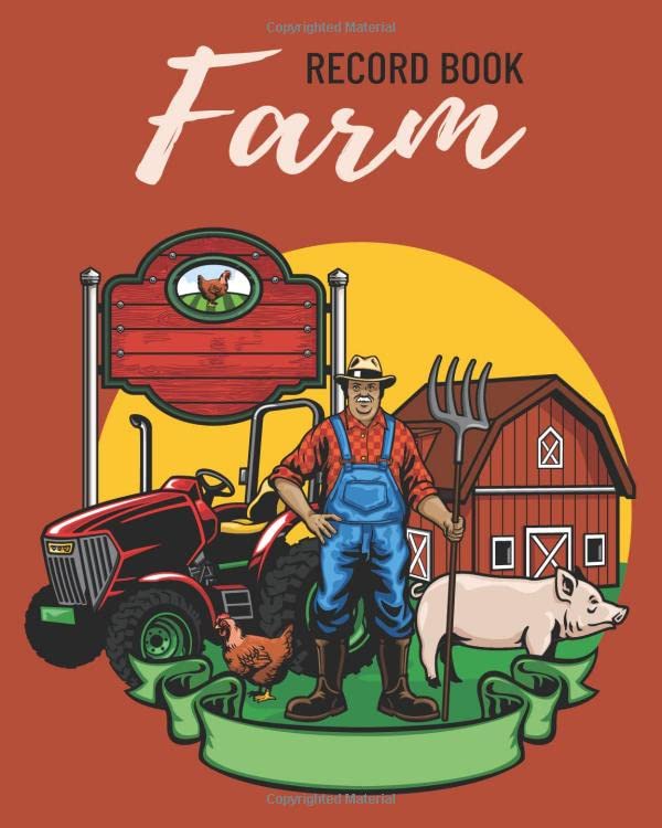 Farm Record Book Farm Record Keeping Book,Farm Log Book & Farm