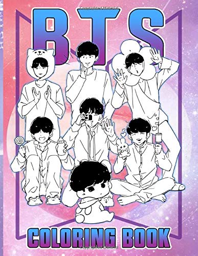 Bts Coloring Book: Color Wonder Creativity Adult Coloring Books For Men ...
