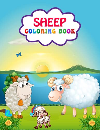 Sheep Coloring Book: Cute and Adorable Sheep Coloring Book for Kids ...