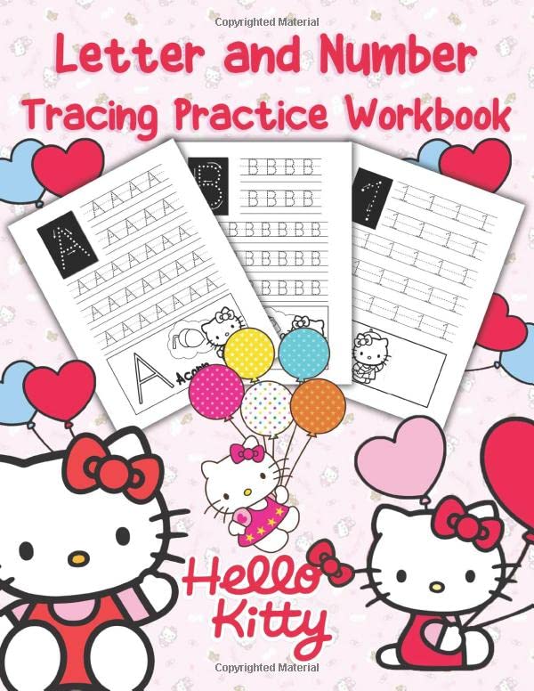 Hello Kitty Letter And Number Tracing Practice Workbook: A New Kind Of ...