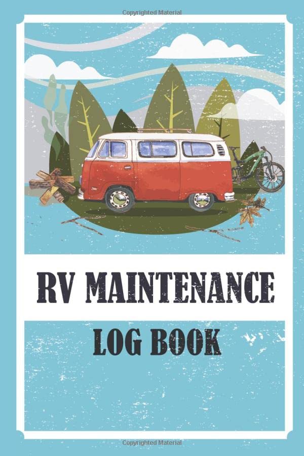 RV Maintenance Log Book Simple RV Repair And Maintenance Record Book/Tracker Caravan & Trailer
