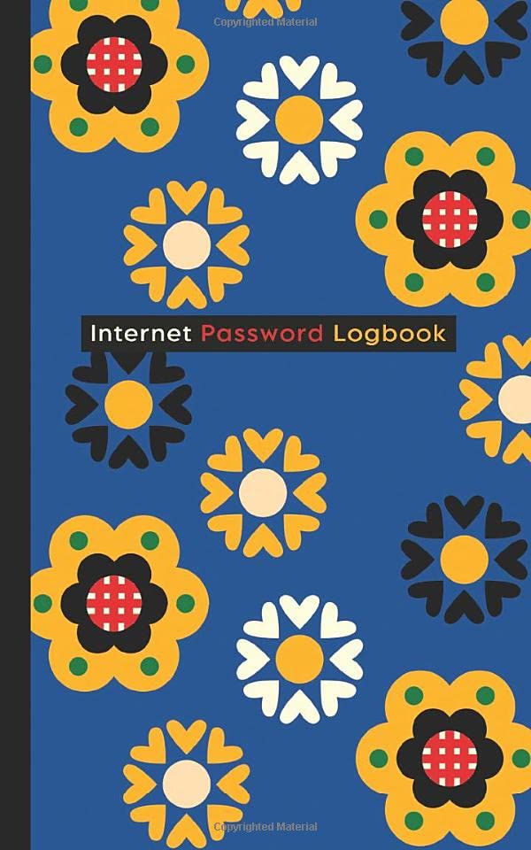 Password Logbook organized in alphabetical order to help you