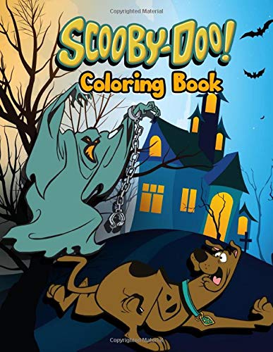 Scooby Doo Coloring Book: Favorite Cartoon Character Illustration Coloring Book For Kids Adults ...