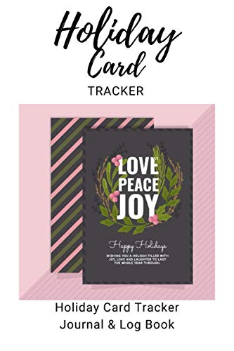 Holiday Card Tracker: Holiday Card Journal Tracker &amp; Logbook by Antwan ...