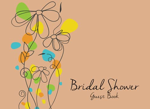 Bridal Shower Guest Book | Guest book for bridal: Wonderful Flower ...