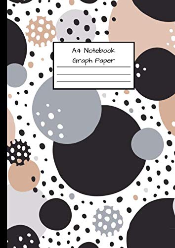 A4 Notebook Graph Paper: Squared Paper - Cute Design - for Maths ...