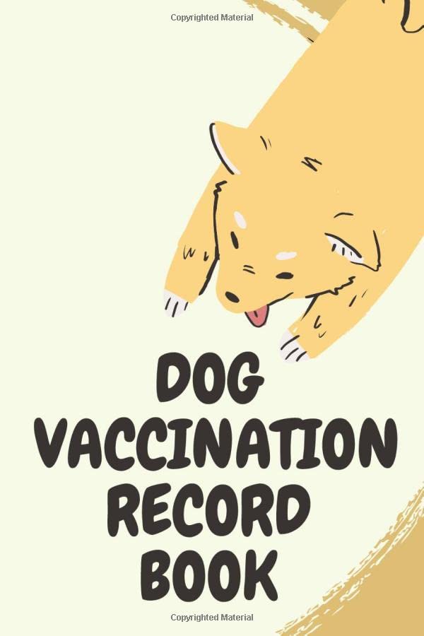 Dog Vaccination Record Book Vaccination Record Journal, Veterinaries