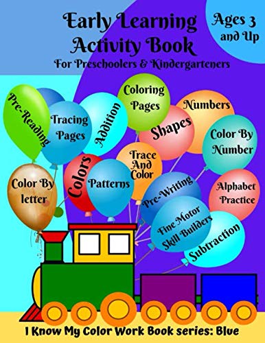 Early Learning Activity Book For Preschoolers &amp; Kindergarteners Ages 3 ...