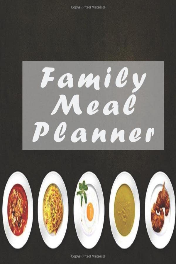 Family Meal Planner 108 Week Food Planner Collect the Meal You Love