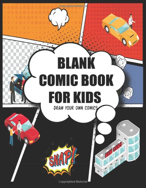 Blank Comic Book FOR KIDS Draw Your Own Comics: For Kids and Adults to ...