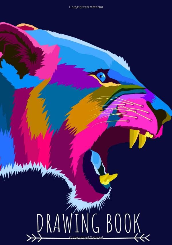 Drawing book Sketchbook Tiger Face Tiger large size for drawing