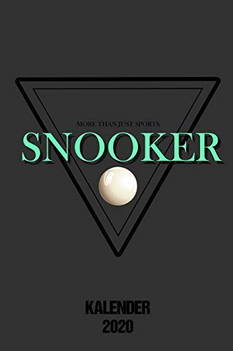Snooker Kalender 2020: Terminkalender Snookerspieler als Geschenk für