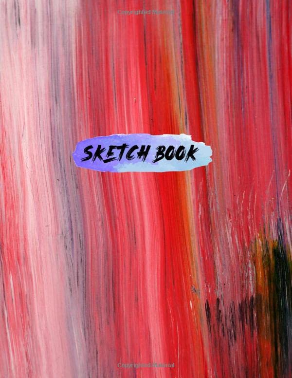 Sketchbook "8.5"" X 11"", Personalized Artist Sketchbook 120 pages