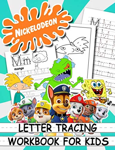 Nickelodeon Letter Tracing Workbook For Kids: Helpful Indoor Activity For Kids Aged 3 And Up ...