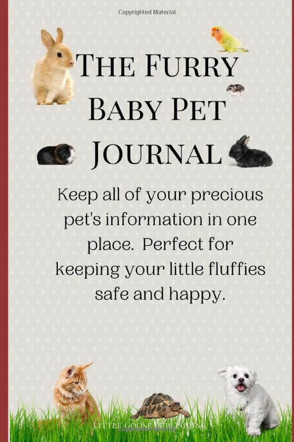 THE FURRY BABY PET JOURNAL Pet health journal/pet record journal/vet