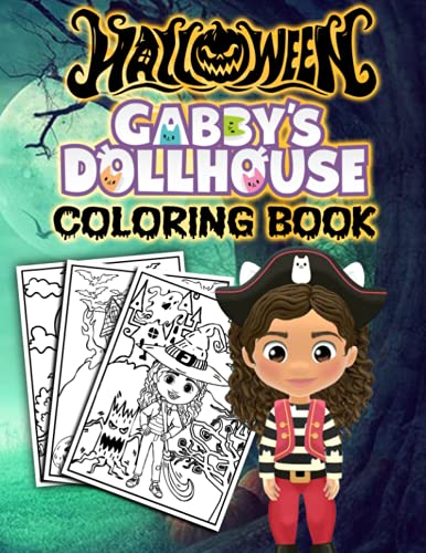 Gabby's Dollhouse Halloween Coloring Book: Encourage Creativity with ...