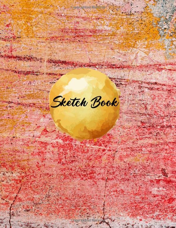 Sketchbook "8.5"" X 11"", Personalized Artist Sketchbook 120 pages