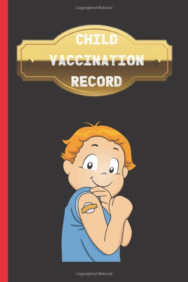 Child Vaccination Schedule Record Book Children Immunization Record