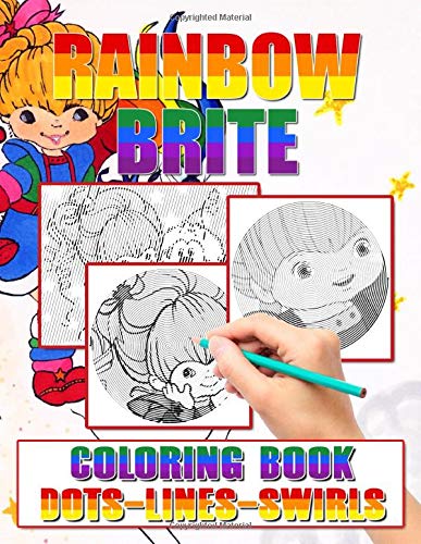 Rainbow Brite Dots Lines Swirls Coloring Book: Rainbow Brite Activity Diagonal Line, Swirls ...