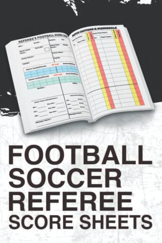 Football Soccer Referee Score Sheets: Referee's Football Score Card ...